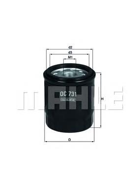 Купить OC731 Mahle Original Фильтр центробежный очистки масла