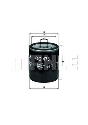 Фильтр очистки масла центробежный Mahle Original OC473 цена, от 7.28 USD