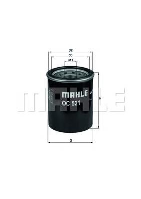 OC521 Mahle Original filtro de óleo