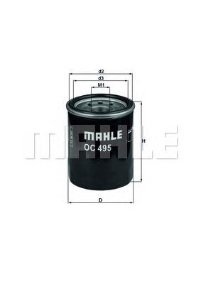 OC495 Mahle Original filtro de óleo