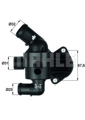TI1592 Mahle Original Корпус термостата в сборе