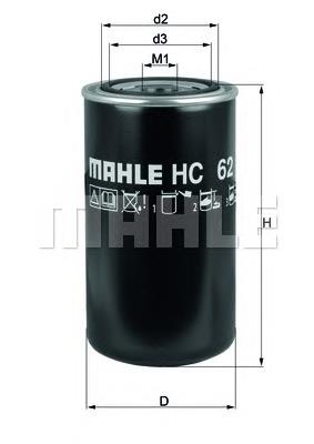 HC62 Mahle Original filtro do sistema hidráulico
