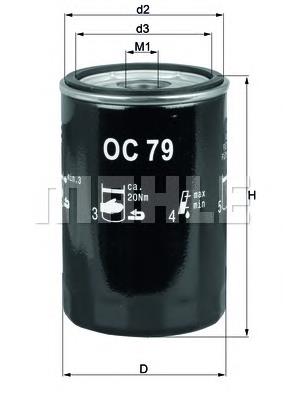 Filtro de óleo OC79 Mahle Original
