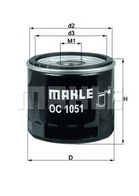OC1051 Mahle Original filtro de óleo