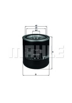 AL26 Mahle Original фильтр осушителя воздуха (влагомаслоотделителя (TRUCK))