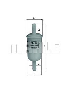 Топливный фильтр KL97 Mahle Original