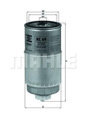 KC69 Mahle Original filtro de combustível