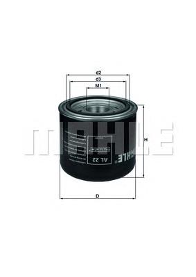 AL22 Mahle Original фильтр осушителя воздуха (влагомаслоотделителя (TRUCK))