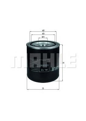 AL12 Mahle Original filtro de secador de ar (separador de umidade e óleo (TRUCK))