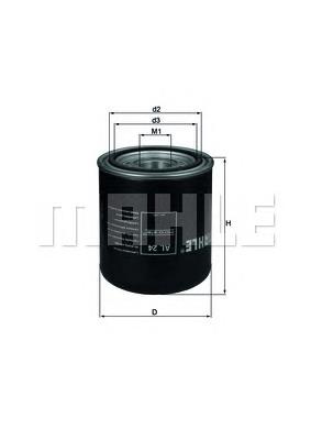 AL24 Mahle Original filtro de secador de ar (separador de umidade e óleo (TRUCK))