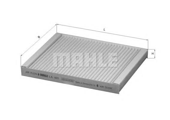 Фильтр воздушный отопителя Mahle Original LA401 цена, от 4.23 USD