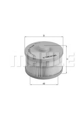 KX266D Mahle Original filtro de combustível