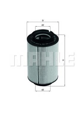 KX178D Mahle Original filtro de combustível