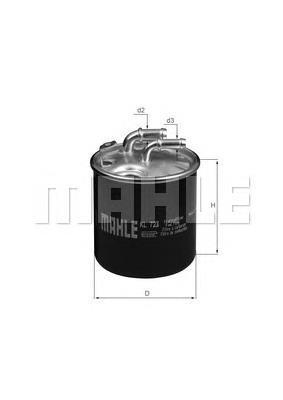 KL723D Mahle Original filtro de combustível