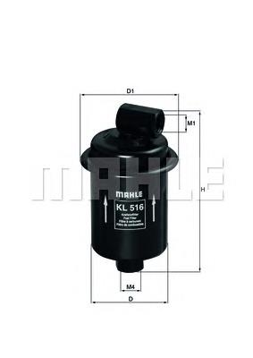 KL 516 Mahle Original filtro de combustível