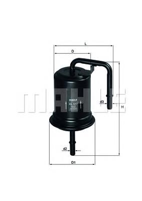 Фильтр тонкой очистки топлива Mahle Original KL517 цена, от 29.00 USD