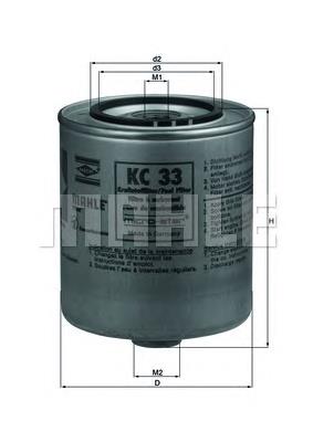 KC33 Mahle Original filtro de combustível