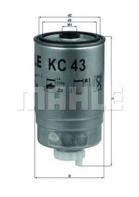 KC43 Mahle Original топливный фильтр