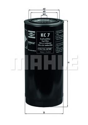 KC7 Mahle Original filtro de combustível