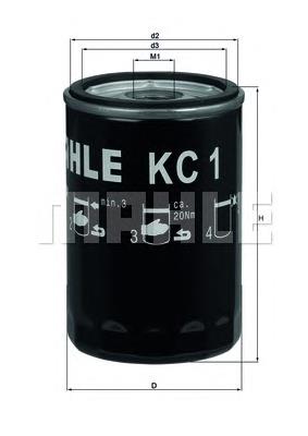Фильтр топливный KC1 MAHLE