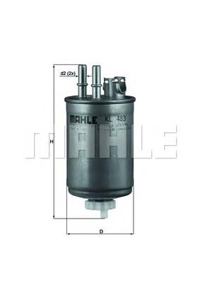KL483 Mahle Original filtro de combustível