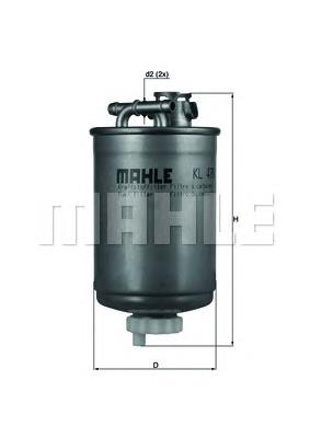 KL476 Mahle Original filtro de combustível