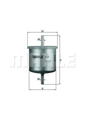KL61 Mahle Original filtro de combustível