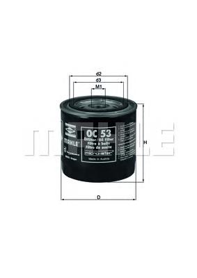 OC53 Mahle Original Масляный фильтр двигателя