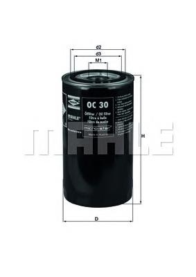 OC30 Mahle Original filtro de óleo