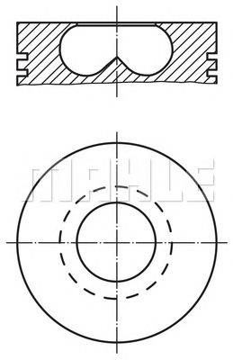 0157000 Mahle Original pistão do kit para 1 cilindro, std