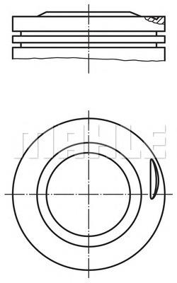 0817700 Mahle Original pistão do kit para 1 cilindro, std