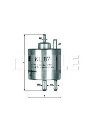 KL87 Mahle Original filtro de combustível
