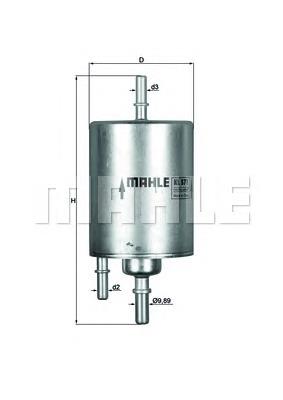 KL571 Mahle Original filtro de combustível