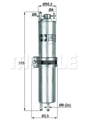 Топливный фильтр KLH12 Mahle Original