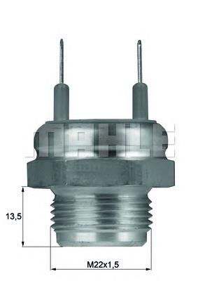 Sensor de temperatura do fluido de esfriamento (de ativação de ventilador do radiador) TSW6 Mahle Original