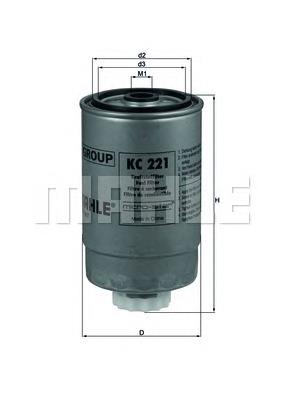 KC221 Mahle Original filtro de combustível