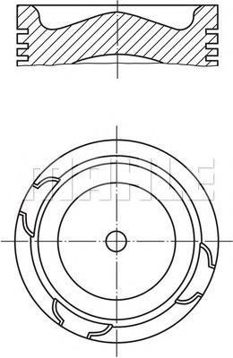 Pistão do kit para 1 cilindro, STD 053477 Sampa Otomotiv‏