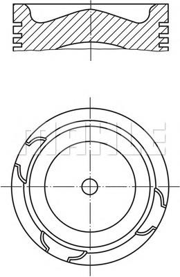 2136900 Mahle Original pistão do kit para 1 cilindro, std