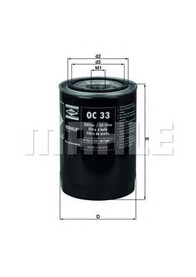 OC33 Mahle Original filtro de óleo