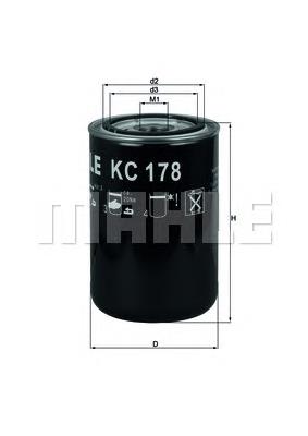 KC178 Mahle Original filtro de combustível