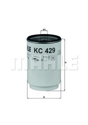 KC429D Mahle Original filtro de combustível