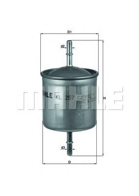 KL257 Mahle Original Фильтр топлива