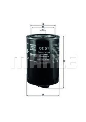 OC51 Mahle Original filtro de óleo