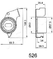 Ролик ГРМ 4505526 Ashika