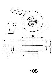 Ролик натяжителя Nissan/Infiniti 13070D0100