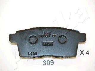 Задние тормозные колодки 5103309 Ashika