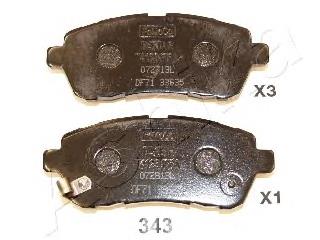 Передние тормозные колодки 5003343 Ashika