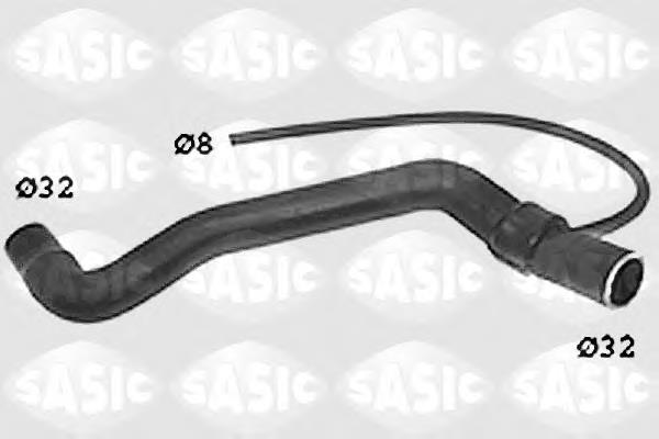 SWH6816 Sasic шланг (патрубок радиатора охлаждения верхний)