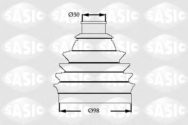 CVB-10539TPE Optimal bota de proteção externa de junta homocinética do semieixo dianteiro