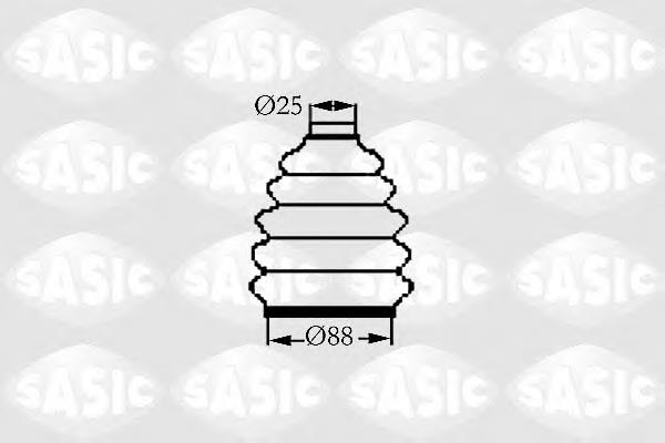 9004719 Sasic bota de proteção externa de junta homocinética do semieixo dianteiro